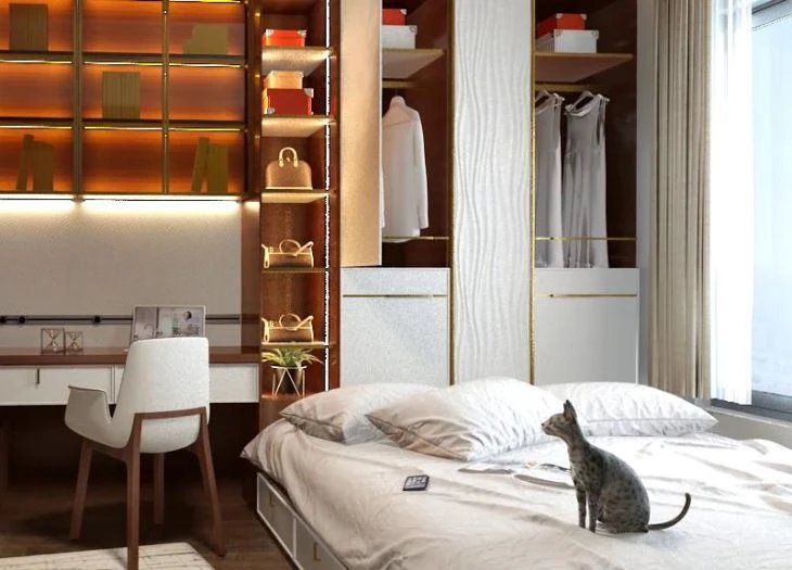 Modular PVC Residential Wardrobe