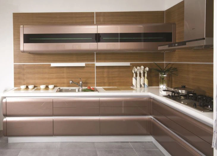 Klavierlack-Küche-Kabinett