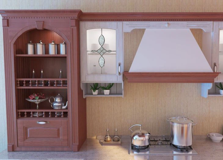 PVC Modular Kitchen Cabinets