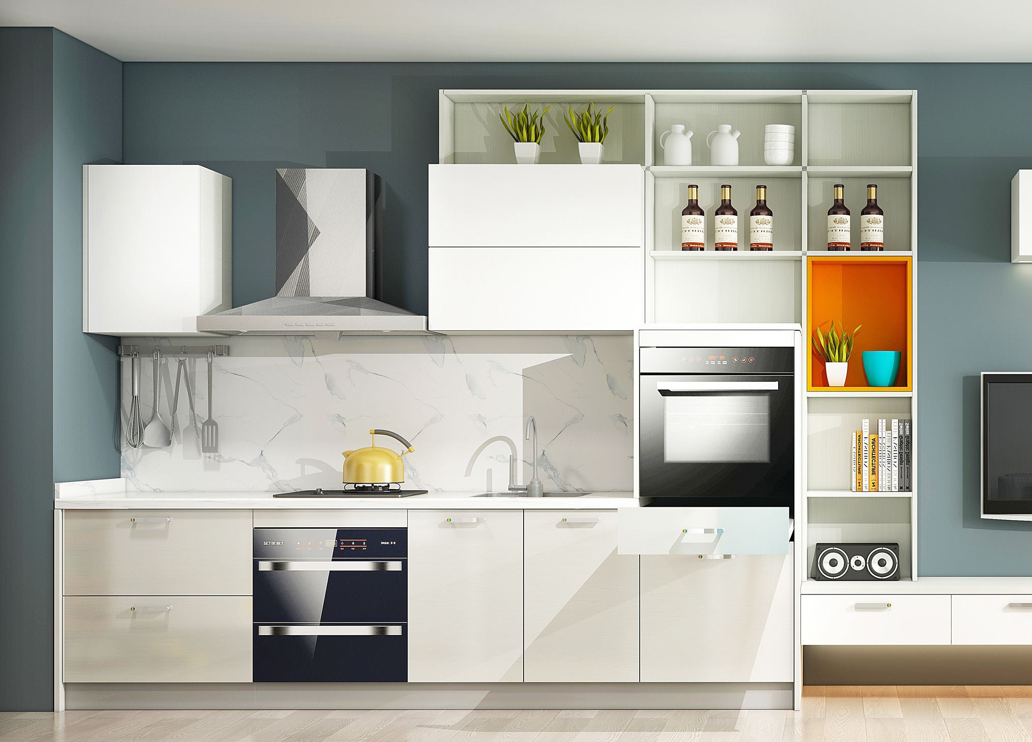 Was ist das beste Layout für eine kleine Küche