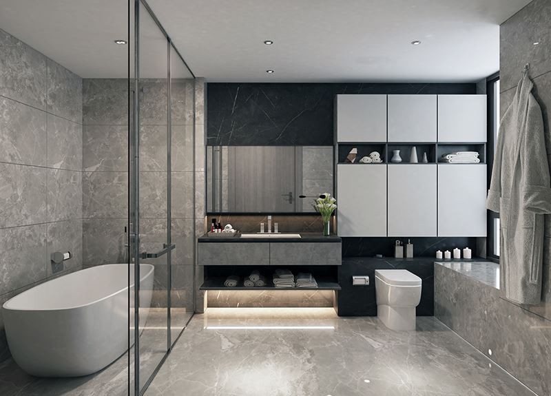 So gestalten Sie ein modernes Badezimmer