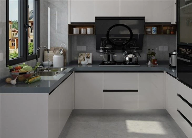 Lacquered Delicate Kitchen Cabinet